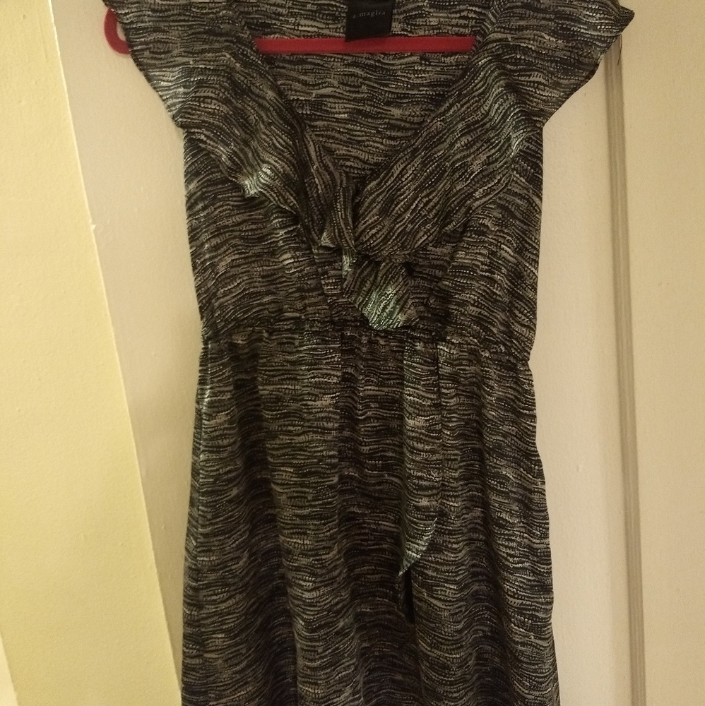 3/$30 A. Maglia patterned gray & black  dress